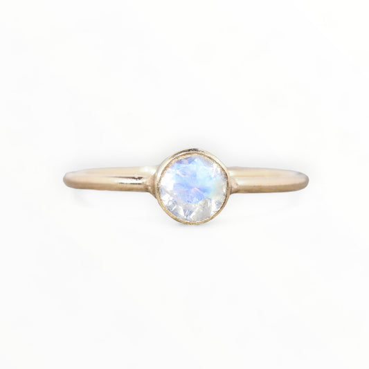 Rainbow Moonstone Stacking Ring in 14K Gold Filled