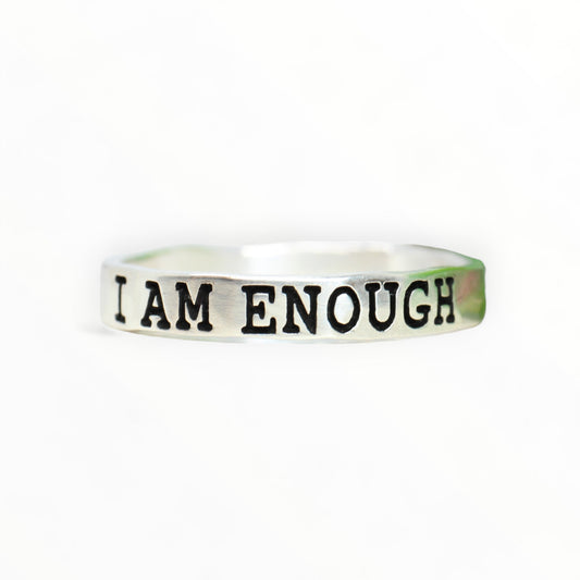 Sterling Silver Affirmation Ring